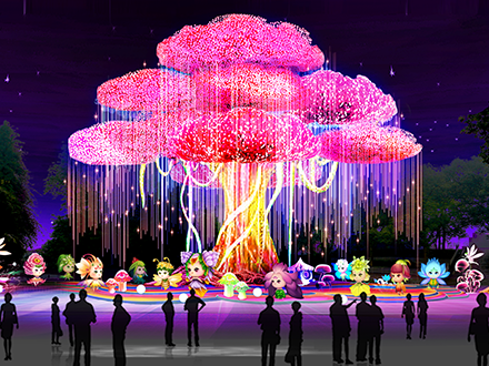 梦幻光影-网红光纤树