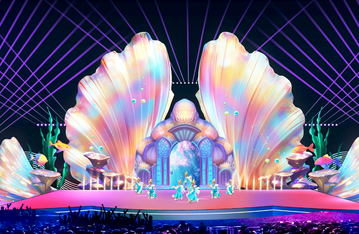 奇幻海洋舞台表演灯光