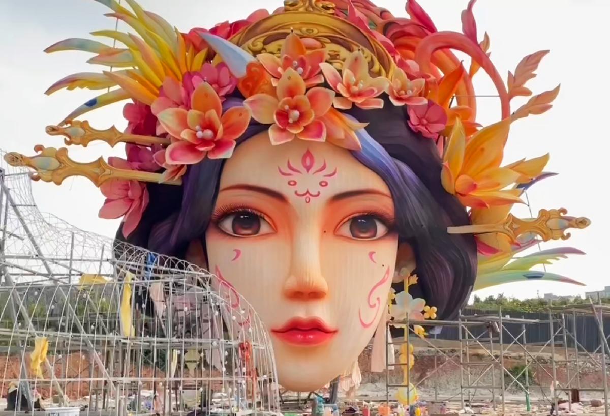 大型灯组朱雀女神