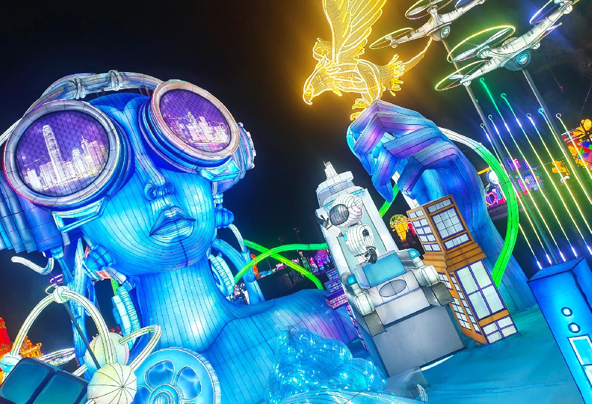 2025年大型朋克风女神灯组